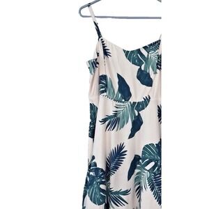 Old Navy Womens Large Cami Dress Tropical Palm Beach Resortwear Vacation Staple
